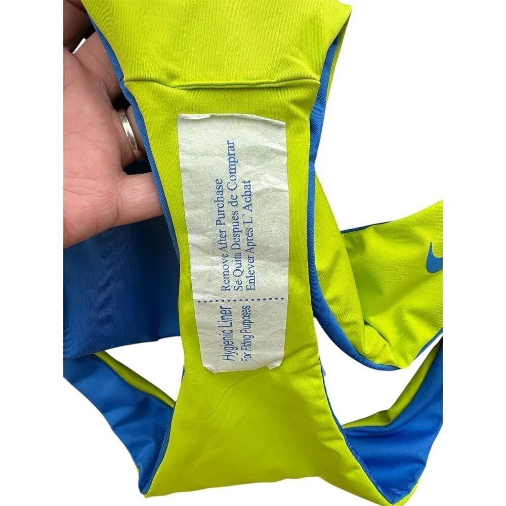 Nike Womens Reversible Blue & Neon Yellow Bikini Bottoms Size XL